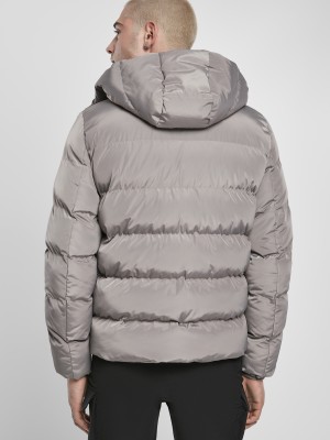 Мъжко яке в сиво от Urban Classics Hooded Puffer