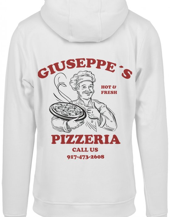 Мъжки суичър в бяло Mister Tee Giuseppes Pizzeria Hoody, Mister Tee, Тениски - Complex.bg