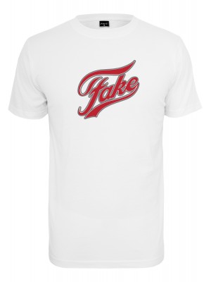 Мъжка тениска в бяло Мister Tee Fake  