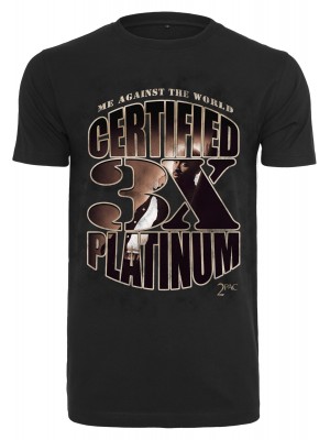 Мъжка тениска в черно Мister Tee Tupac Me Against the World Platinium