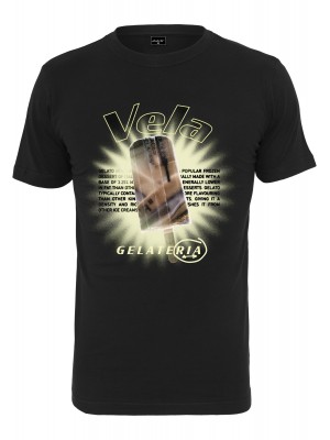 Мъжка тениска в черно Мister Tee Vela Gelato 