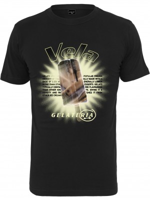 Мъжка тениска в черно Мister Tee Vela Gelato 
