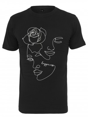 Дамска тениска в черно Mister Tee Ladies One Line Rose 