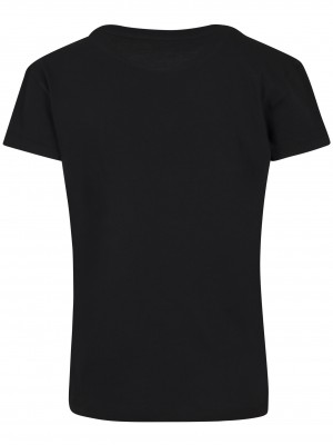 Дамска тениска в черно Mister Tee Ladies One Line Rose 