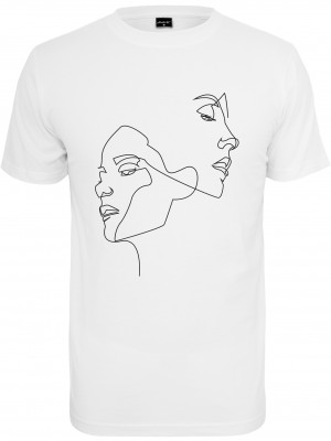 Дамска тениска в бяло Mister Tee Ladies One Line 