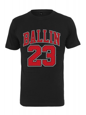 Мъжка тениска в черно Mister Tee Ballin 23 