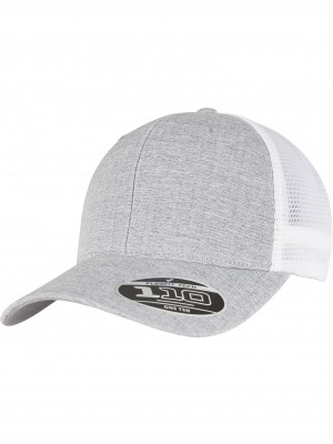 Шапка с козирка в сив меланж FLEXFIT 110 MESH CAP 2-TONE  Шапка с козирка в сив меланж FLEXFIT 110 MESH CAP 2-TONE