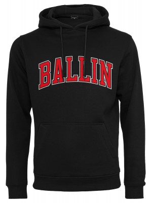  Мъжки суичър в черно Mister Tee Ballin 23 Hoody 