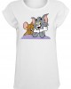 Дамска тениска в бяло Merchcode Ladies Tom & Jerry Pose, MERCHCODE, Тениски - Complex.bg