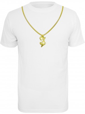 Мъжка тениска в бяло Merchcode Roadrunner Chain 