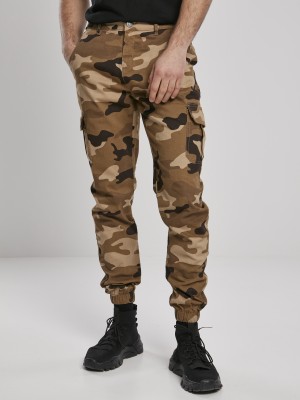 Мъжки панталон в кафяв камуфлаж Urban Classics  darkground camo