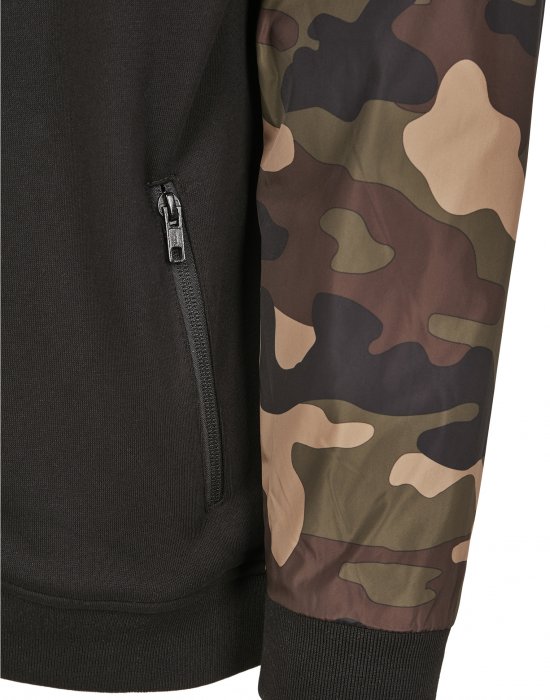 Мъжки суичър в черно Urban Classics Military?Half Zip?Hoody, Urban Classics, Мъже - Complex.bg