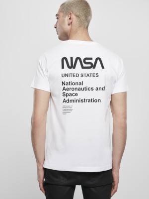 Мъжка бяла тениска Mister Tee NASA Moon Landing 