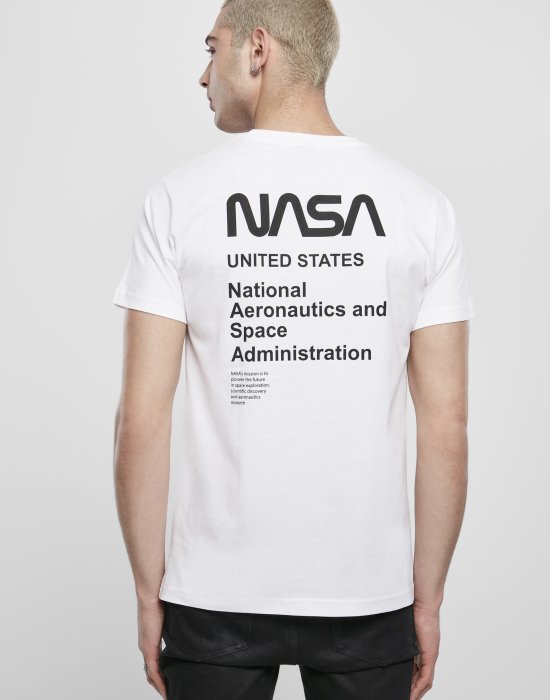 Мъжка бяла тениска Mister Tee NASA Moon Landing, Mister Tee, Тениски - Complex.bg