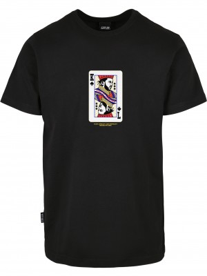 Мъжка тениска в черно C&S WL Compton Card