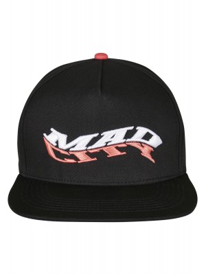 Шапка с козирка в черно C&S WL Mad City