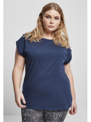 Дамска тениска в тъмносиньо Urban Classics Ladies Extended Shoulder 