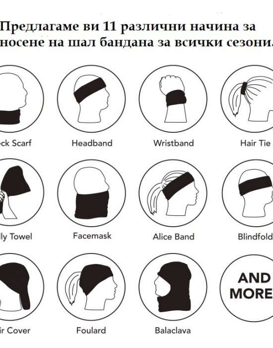 Бандана шал HoodStyle Bandana Dark Helmet, Hoodstyle, Бандана шал - Complex.bg
