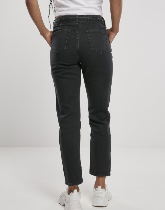 Дамски дънки в черно от Urban Classics Ladies High Waist Knitted Denim Chino, Urban Classics, Дънки - Complex.bg