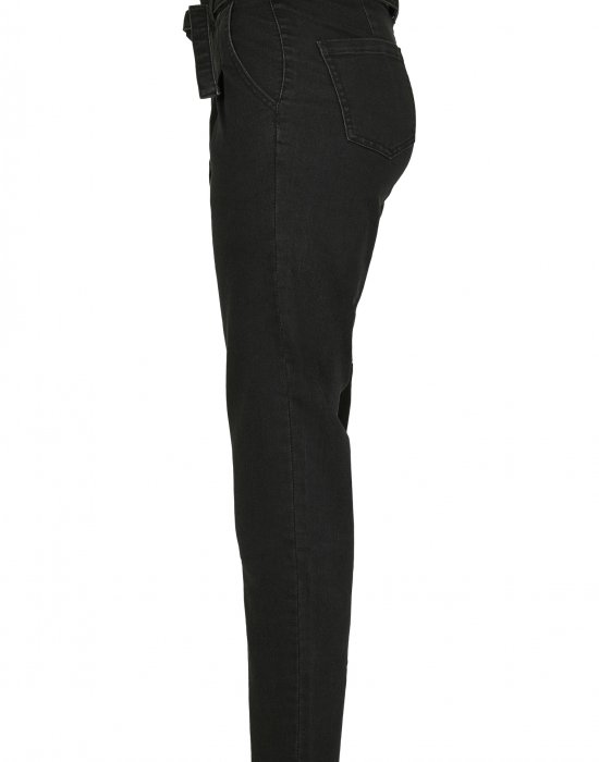 Дамски дънки в черно от Urban Classics Ladies High Waist Knitted Denim Chino, Urban Classics, Дънки - Complex.bg