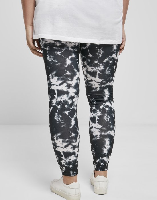 Дамски клин в черно-бяло Urban Classics Ladies Tie Dye Leggings, Urban Classics, Клинове - Complex.bg