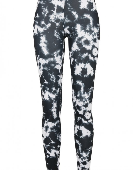 Дамски клин в черно-бяло Urban Classics Ladies Tie Dye Leggings, Urban Classics, Клинове - Complex.bg