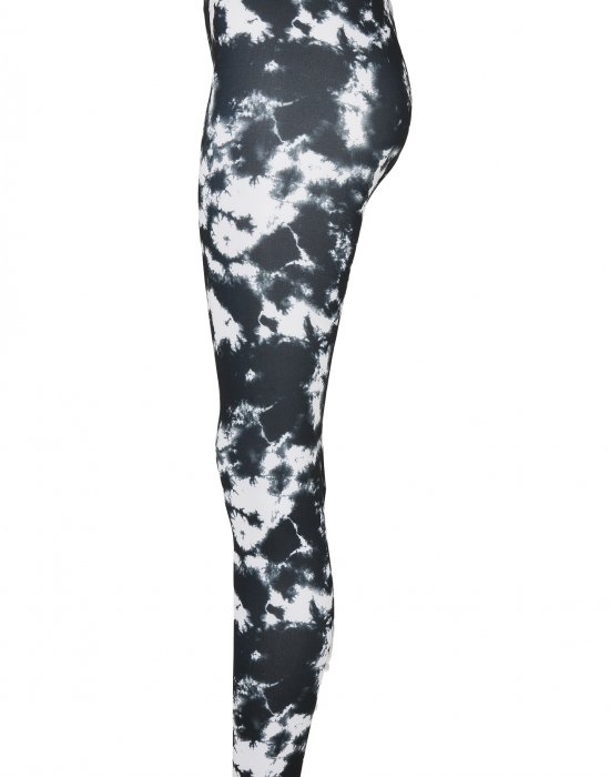 Дамски клин в черно-бяло Urban Classics Ladies Tie Dye Leggings, Urban Classics, Клинове - Complex.bg