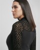 Дамска рокля в черно от Urban Classics Ladies Flock Lace Turtle Neck, Urban Classics, Рокли - Complex.bg