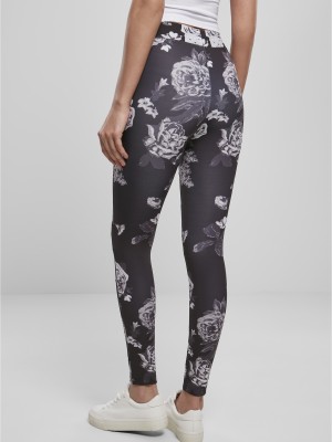 Дамски клин в черно от Urban Classics Ladies Tech Mesh AOP 