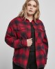 Дамска риза в тъмносиньо и червено Urban Classics Ladies Check Overshirt, Urban Classics, Блузи - Complex.bg