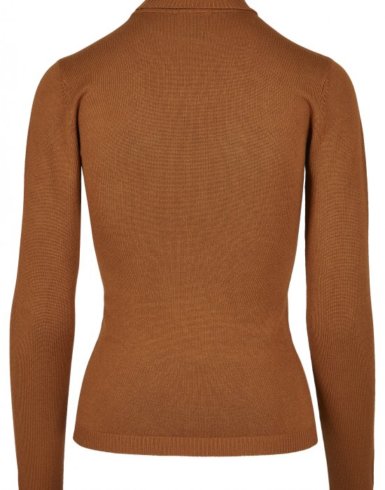 Дамска блуза в кафяво Urban Classics Ladies Basic Turtleneck Sweater, Urban Classics, Блузи - Complex.bg