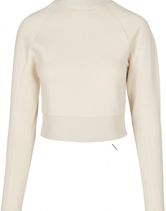 Дамска блуза в пясъчен цвят Urban Classics Ladies Interlock Short Turtleneck Crew, Urban Classics, Блузи - Complex.bg