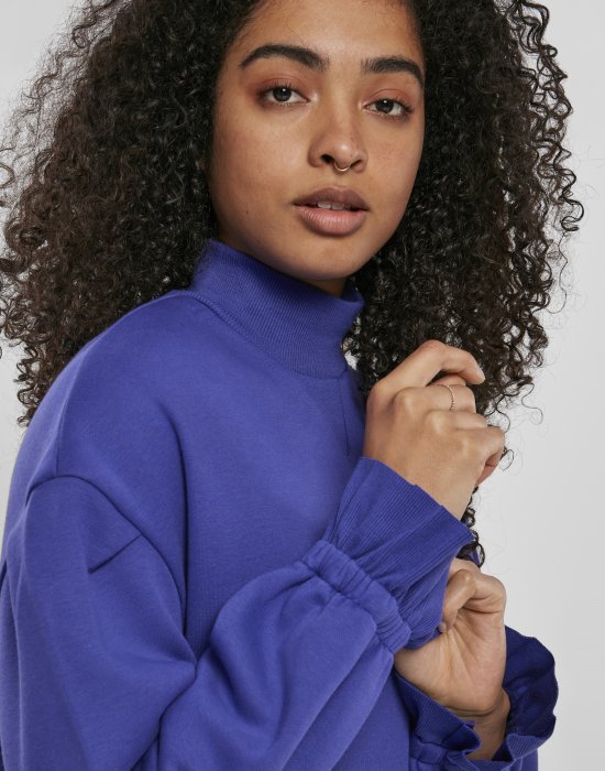 Дамска блуза в светлолилаво Urban Classics Ladies Turtleneck Crew, Urban Classics, Блузи - Complex.bg