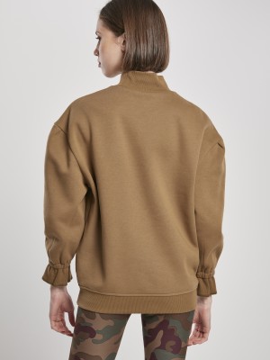 Дамска блуза в  бежово Urban Classics Ladies Turtleneck Crew 