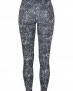 Дамски клин в черно и бяло Urban Classics Ladies AOP Leggings, Urban Classics, Клинове - Complex.bg