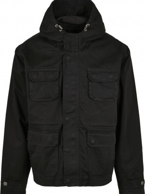 Мъжко яке в черно Urban Classics Cotton Field