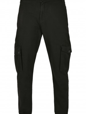 Мъжки панталони в черно Urban Classics Tapered Cargo Pants 