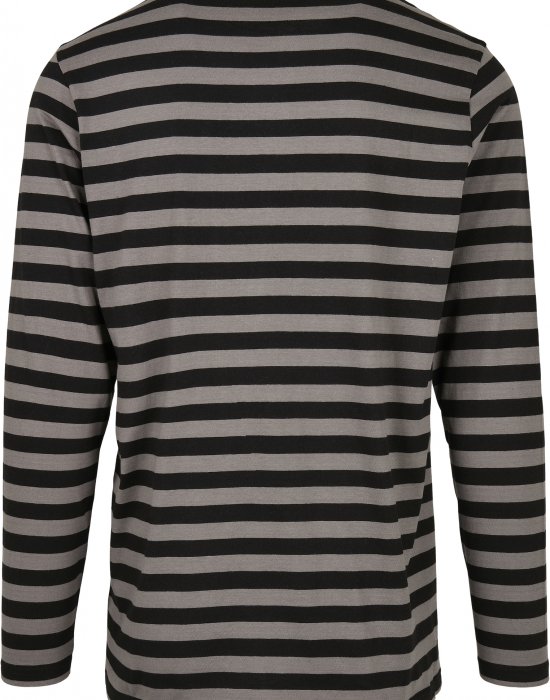 Мъжка блуза в черно и бежово Urban Classics Regular Stripe LS, Urban Classics, Блузи - Complex.bg