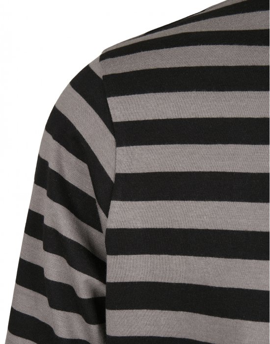 Мъжка блуза в черно и бежово Urban Classics Regular Stripe LS, Urban Classics, Блузи - Complex.bg