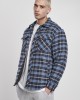 Мъжко яке в светлосиньо и тъмносиньо каре Urban Classics Plaid Quilted Shirt, Urban Classics, Якета Пролет / Есен - Complex.bg