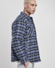 Мъжко яке в светлосиньо и тъмносиньо каре Urban Classics Plaid Quilted Shirt, Urban Classics, Якета Пролет / Есен - Complex.bg