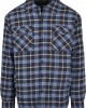 Мъжко яке в светлосиньо и тъмносиньо каре Urban Classics Plaid Quilted Shirt, Urban Classics, Якета Пролет / Есен - Complex.bg