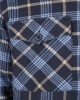 Мъжко яке в светлосиньо и тъмносиньо каре Urban Classics Plaid Quilted Shirt, Urban Classics, Якета Пролет / Есен - Complex.bg