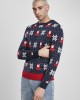 Мъжка Коледна блуза в тъмносиньо Urban Classics Nicolaus And Snowflakes Sweater, Urban Classics, Блузи - Complex.bg