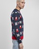 Мъжка Коледна блуза в тъмносиньо Urban Classics Nicolaus And Snowflakes Sweater, Urban Classics, Блузи - Complex.bg