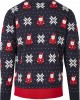 Мъжка Коледна блуза в тъмносиньо Urban Classics Nicolaus And Snowflakes Sweater, Urban Classics, Блузи - Complex.bg