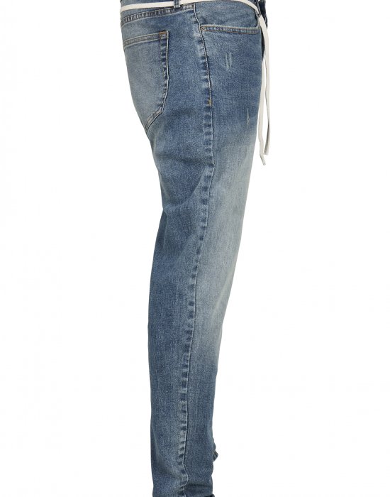 Мъжки дънков панталон Urban Classics Slim Fit Drawstring Jeans, Urban Classics, Панталони - Complex.bg