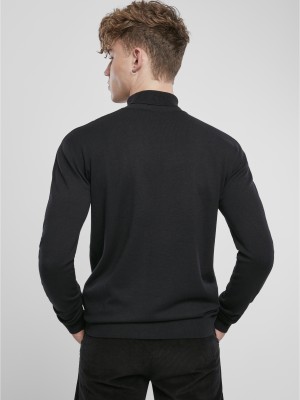Мъжка блуза в черно Urban Classics Basic Turtleneck Sweater 