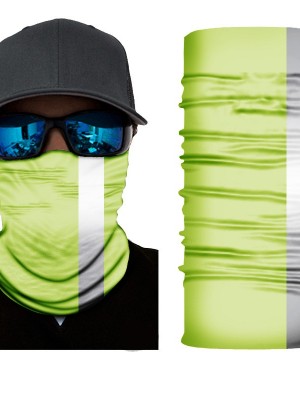 Бандана шал HoodStyle Bandana в зелено със светлоотразителна лента