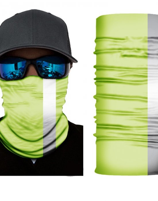 Бандана шал HoodStyle Bandana в зелено със светлоотразителна лента, Hoodstyle, Бандана шал - Complex.bg